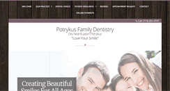 Desktop Screenshot of potrykusfamilydentistry.com
